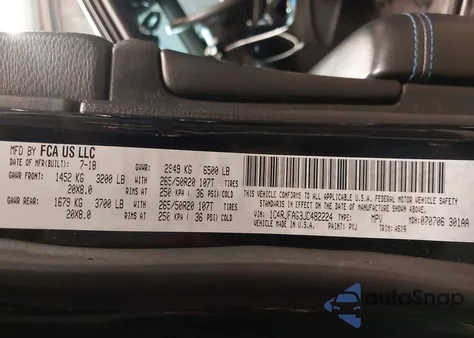 2018 Jeep Grand Cherokee Upland 4X4 from USA, damaged, VIN 1C4RJFAG3JC482224